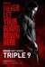 Triple 9 Poster